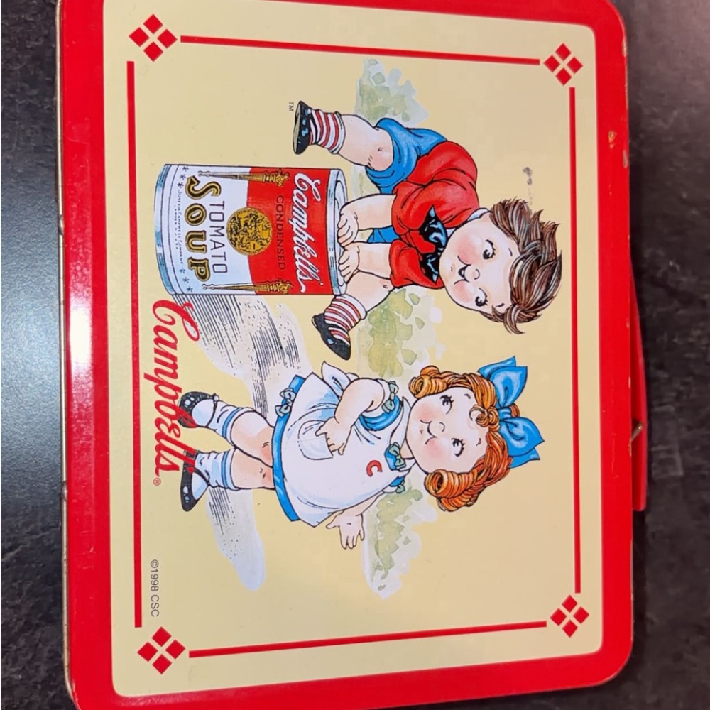Vintage Campbells tin lunch box : excellent condition